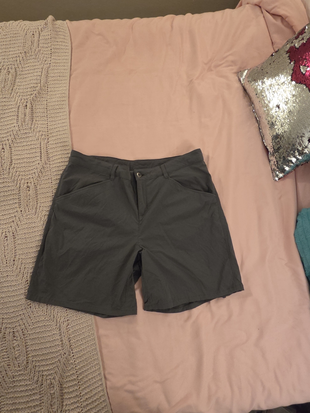Patagonia Women's Olive Green Shorts with Branded Waistband